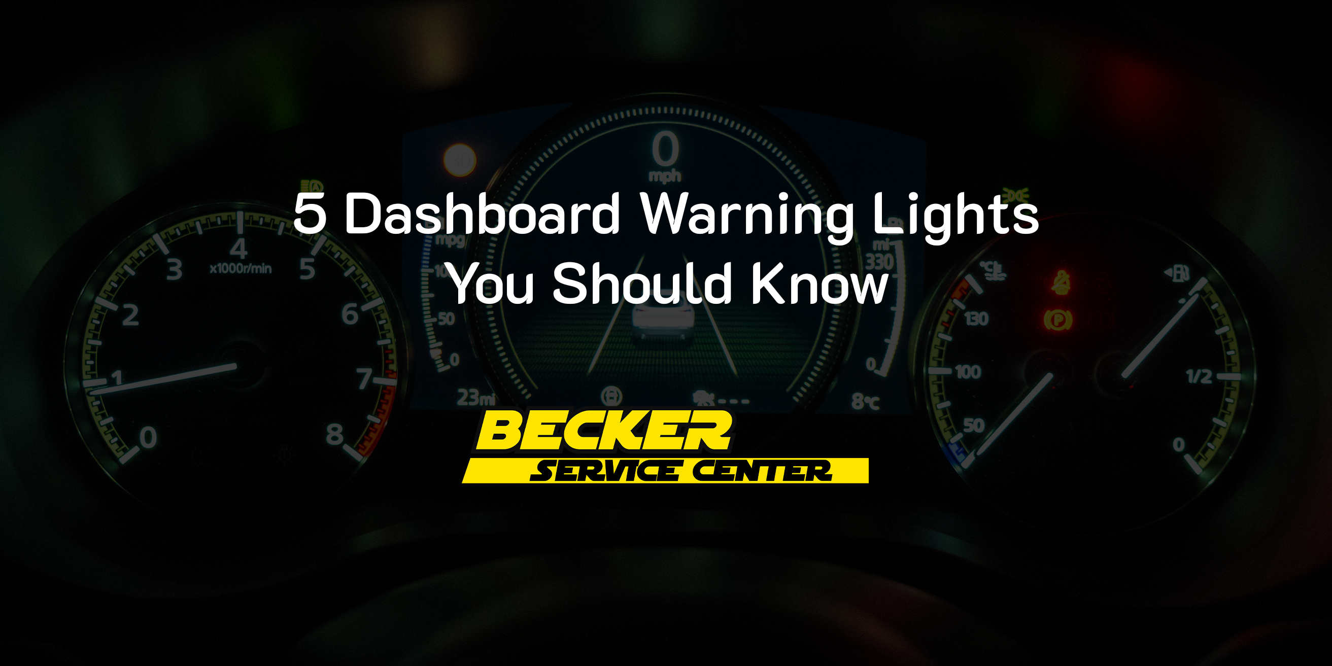 Common Warning Lights and What They Mean