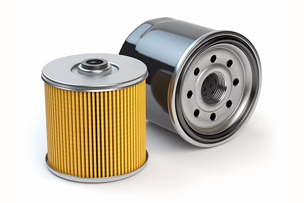 oil filter on a white background
